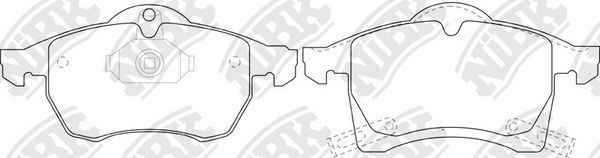 Тормозные колодки NiBK. Артикул PN0118