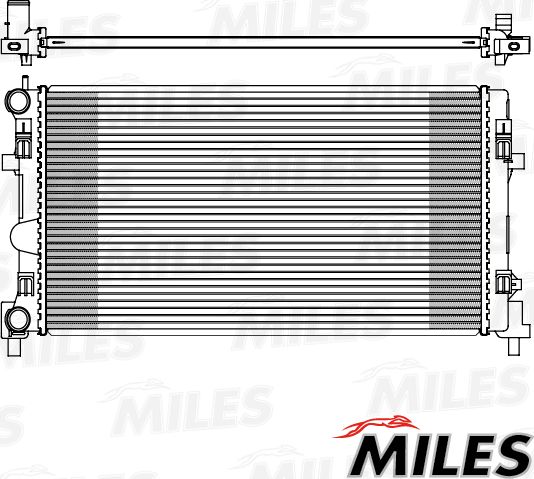 Радиатор охлаждения двигателя Miles для Audi A1 I (8X) 2010-2018. Артикул ACRB075