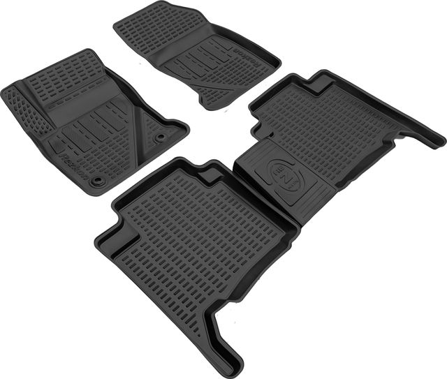 Коврики Rezkon полиуретановые для салона Toyota Hilux VIII 2015-2026. Артикул 0534045100