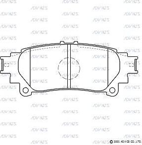 Тормозные колодки Advics. Артикул SN151