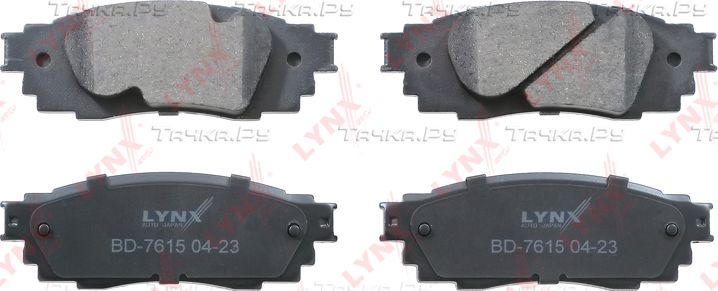 Тормозные колодки LYNXauto задние для Lexus RX IV 2015-2026. Артикул BD-7615