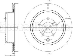 Тормозной диск Trusting задний для Infiniti QX50 I 2013-2017. Артикул DF1193