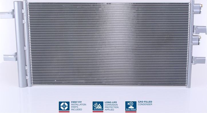 Радиатор кондиционера (конденсатор) Nissens (алюминий). Артикул 940741