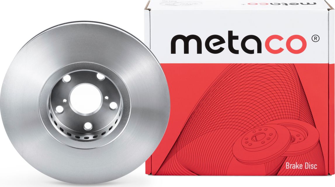 Диск тормозной передний вентилируемый левый (Metaco). Артикул 3090005L