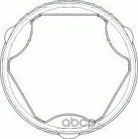 Пыльник ШРУСа LAND ROVER DISCOVERY 3/FREELANDER 2 04- 2.7-4.4/TD (внутр.+наружн. (GKN). Артикул 305637