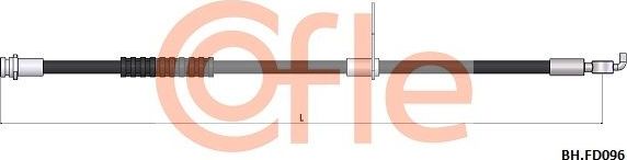 Тормозной шланг Cofle. Артикул 92.BH.FD096