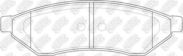 Тормозные колодки NiBK задние для Daewoo Magnus 1999-2006. Артикул PN0375