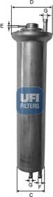 Топливный фильтр UFI. Артикул 31.924.00