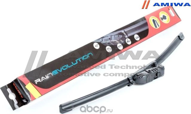 ЩЁТКА СТЕКЛООЧИСТИТЕЛЯ БЕСКАРКАСНАЯ 370 ММ (Amiwa). Артикул AWB15