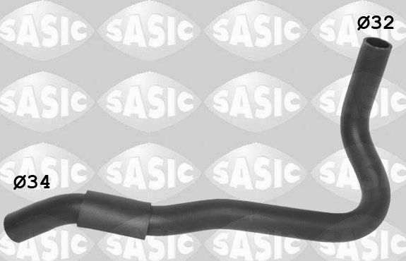 Патрубок радиатора (системы охлаждения) Sasic правый верхний для Hyundai Tucson I 2004-2010. Артикул 3406489