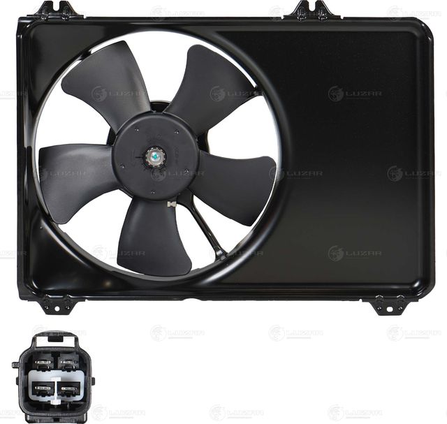 Вентилятор радиатора двигателя Luzar для Suzuki Swift III 2005-2011. Артикул LFK 2463