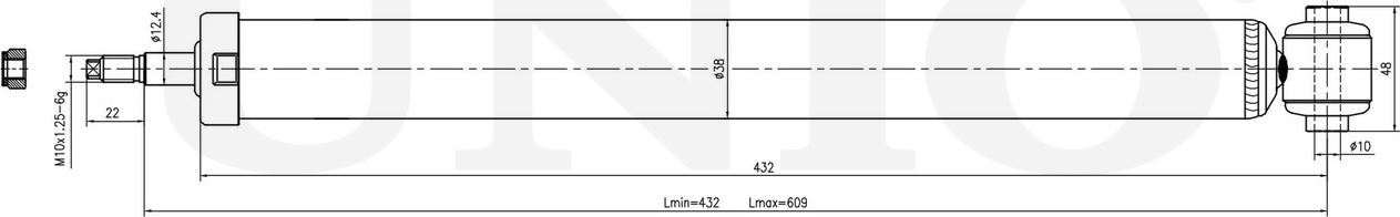Амортизатор подвески (Unio). Артикул SAB-10718