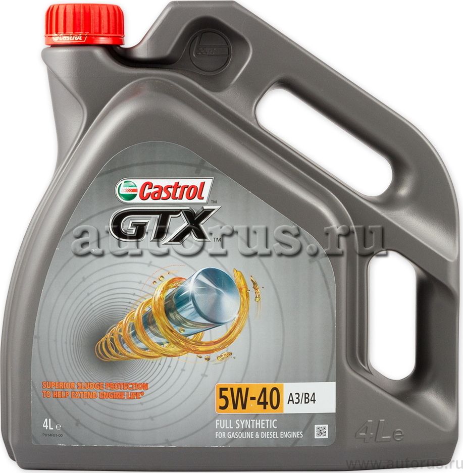 Castrol GTX 5w40 A3/B4 4л. Моторное масло. Артикул 15B9F5