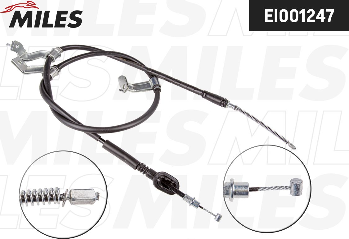 Трос ручного тормоза HYUNDAI TUCSON 04-10 1785мм зад.лев. (Miles). Артикул EI001247