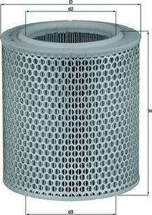 Воздушный фильтр Mahle. Артикул LX 478/1