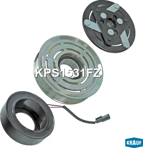 Шкив компрессора кондиционера в сборе (Krauf). Артикул KPS1531FZ