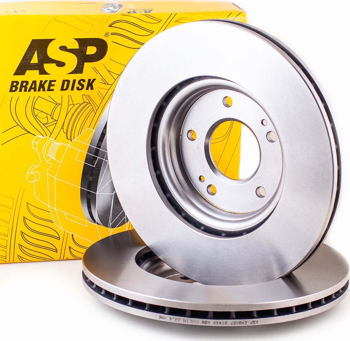 Диск тормозной HYUNDAI Sonata NEW 2014->/KIA Optima 2015-> передний вентилируемы (ASP). Артикул 290227