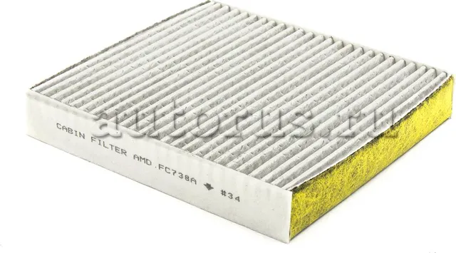 Фильтр салонный угольный (антибактериальный) (AMD). Артикул AMD.FC738A