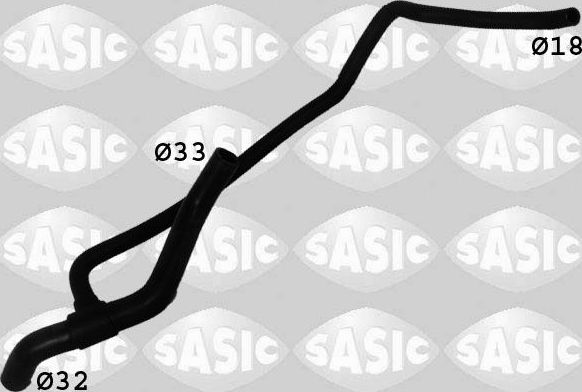 Патрубок радиатора (системы охлаждения) Sasic левый нижний для Fiat Doblo I 2001-2015. Артикул 3406092