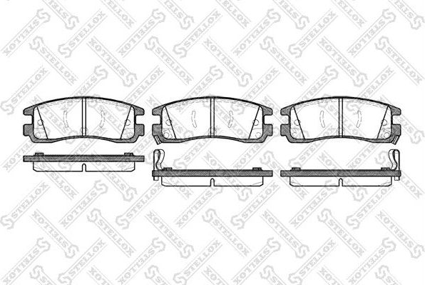 Тормозные колодки Stellox. Артикул 577 022B-SX