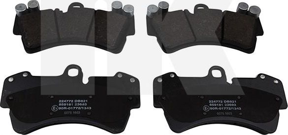 Тормозные колодки NK. Артикул 224772