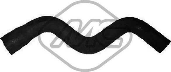 Патрубок радиатора (системы охлаждения) Metalcaucho левый верхний для Fiat Panda II 2003-2013. Артикул 09380