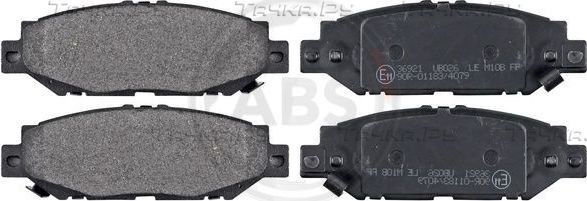 Тормозные колодки ABS задние для Toyota Cresta V (X100) 1998-2001. Артикул 36921