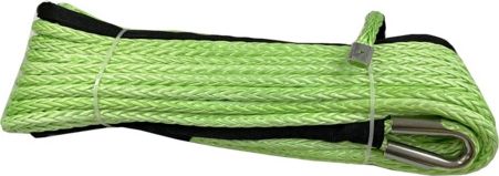 Трос синтетический Telawei 25м х 12мм (готовый) Зеленый. Артикул SR-12X25-GN