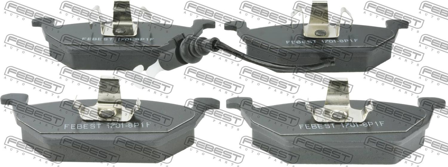 Тормозные колодки Febest передние для Audi A3 I (8L) 1997-2003. Артикул 1701-8P1F