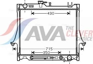 Радиатор охлаждения двигателя AVA ** CLEVER FIT **. Артикул IS2026