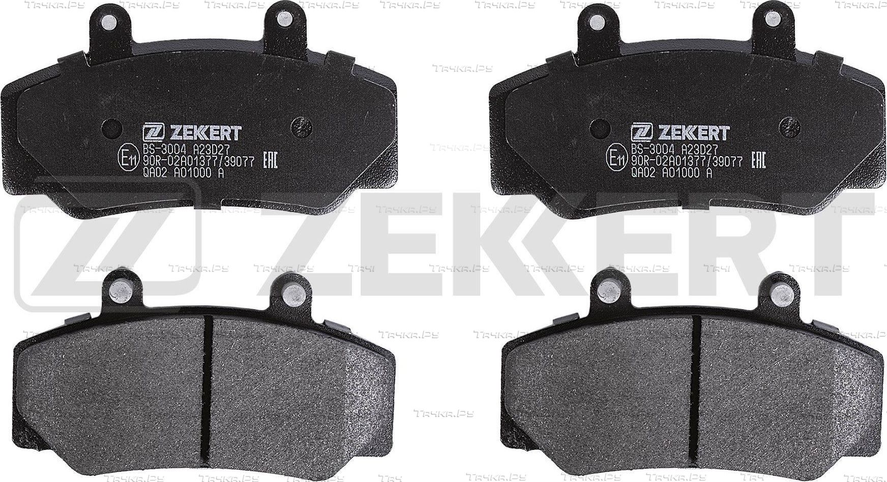 Тормозные колодки Zekkert передние для Volvo 740 1985-1992. Артикул BS-3004