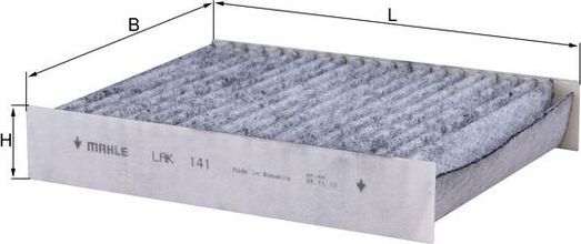 Салонный фильтр Mahle для Alfa Romeo 147 I 2001-2010. Артикул LAK 141