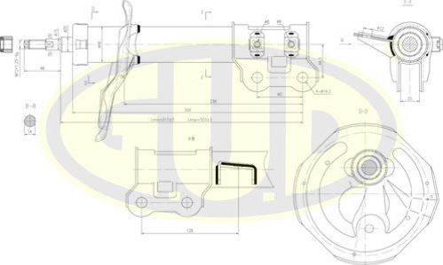 Амортизатор G.U.D.. Артикул GSA338022