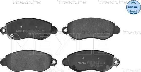 Тормозные колодки Meyle Original передние для Ford Transit VI 2000-2006. Артикул 025 235 7718/W