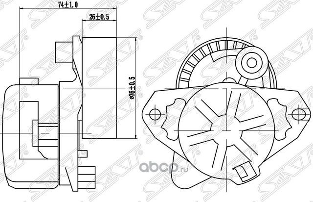 Натяжитель приводного ремня MERCEDES-BENZ CECLK (SAT). Артикул ST2722000270