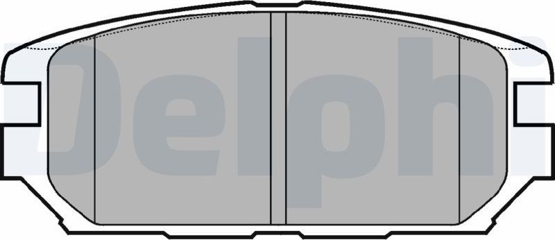 Тормозные колодки Delphi (Low-Metallic). Артикул LP921