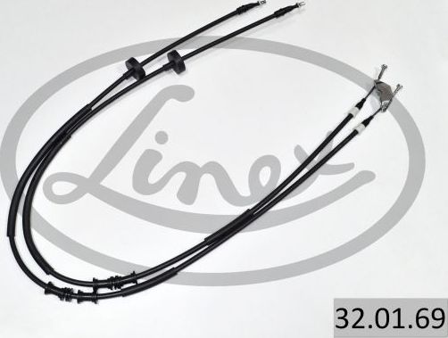 Трос ручника (тросик ручного тормоза) Linex. Артикул 32.01.69
