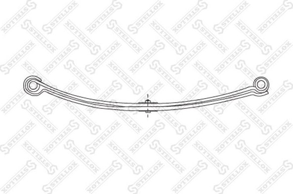 Рессора Stellox задняя для Volkswagen LT II 1996-2006. Артикул 12-00074-SX