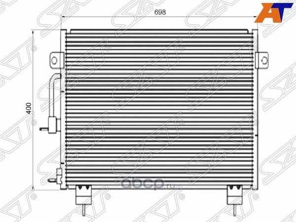 Радиатор кондиционера CHERY TIGGO 05- (SAT). Артикул STCH013940