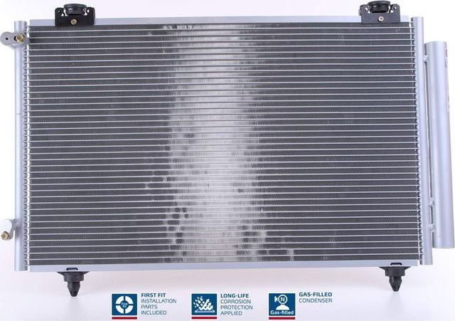 Радиатор кондиционера (конденсатор) Nissens (алюминий) для Toyota Corolla E120, E130 2001-2007. Артикул 94719