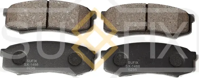 Колодки тормозные дисковые | зад прав/лев | (Sufix). Артикул SX-1486