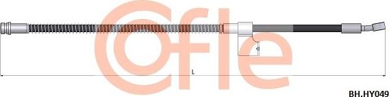 Тормозной шланг Cofle. Артикул 92.BH.HY049