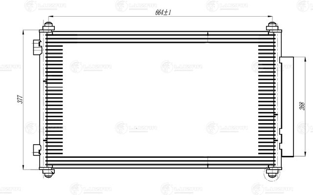 Радиатор кондиционера (конденсатор) Luzar для Honda CR-V III 2006-2012. Артикул LRAC 23ZP