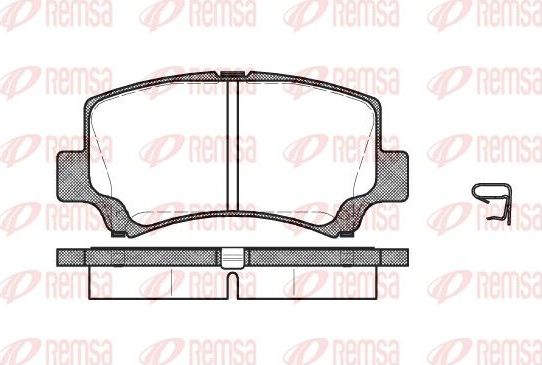 Тормозные колодки Remsa передние для Chery Kimo (A1) 2007-2014. Артикул 0710.02
