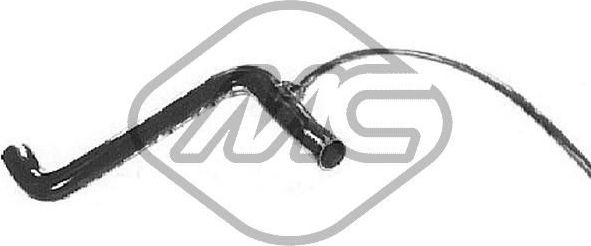 Патрубок радиатора (системы охлаждения) Metalcaucho. Артикул 08387