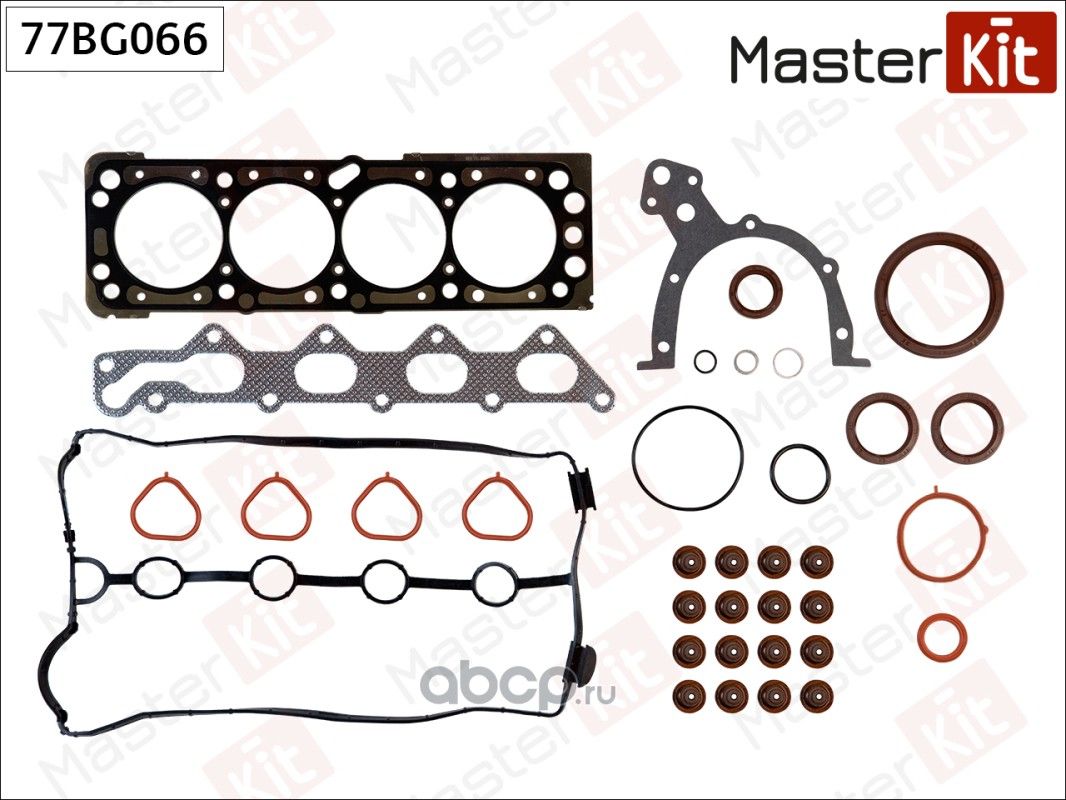 77BG066 Комплект прокладок ДВС CHEVROLET Aveo/Lacetti 1 4/1 6 F14D3/F16D3 (Master KIT). Артикул 77bg066