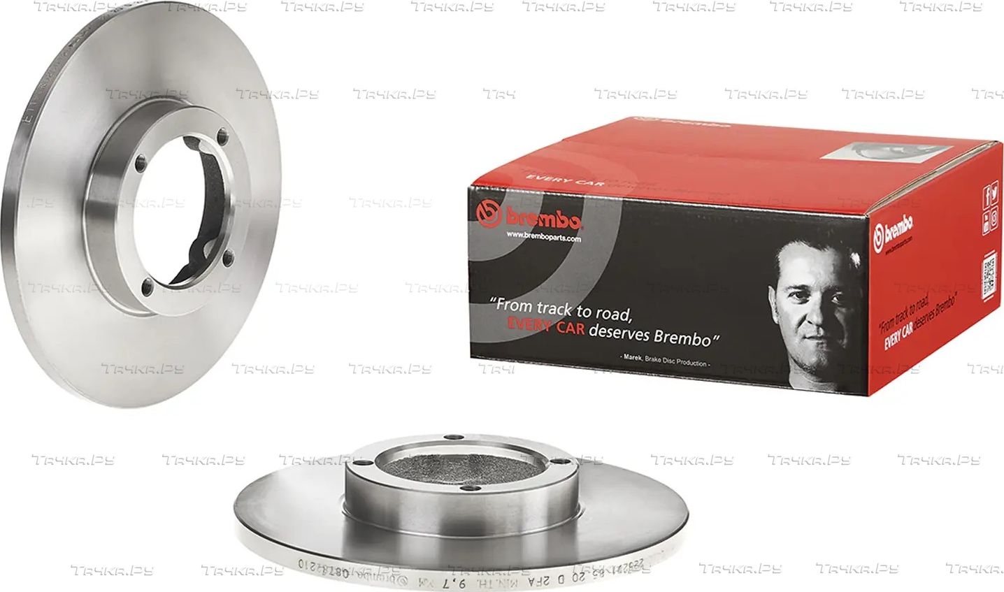 Тормозной диск Brembo передний для Chevrolet Matiz II 2005-2013. Артикул 08.7822.10