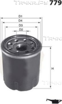Масляный фильтр Lucas для Nissan Pixo 2009-2013. Артикул LFOS161