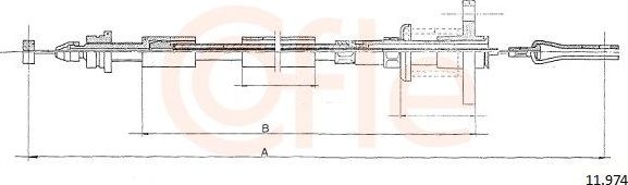 Трос газа Cofle для Volvo 240 Series 1978-1984. Артикул 11.974