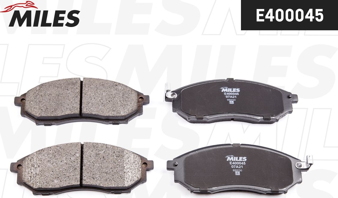 Тормозные колодки Miles (Low-Metallic). Артикул E400045